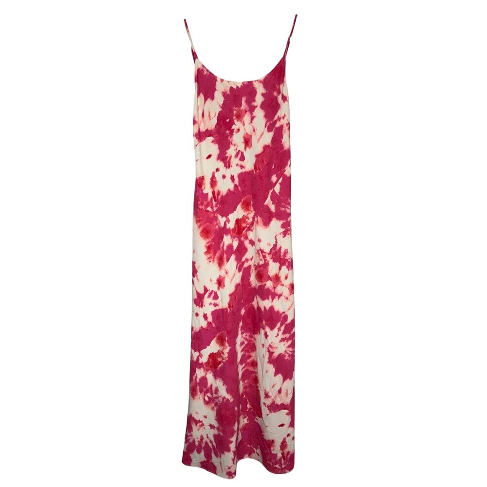 Thakoon x RTR Pink Tie Dye Long Maxi Slip Dress Scoop Neck Pull On Size 2 Resort